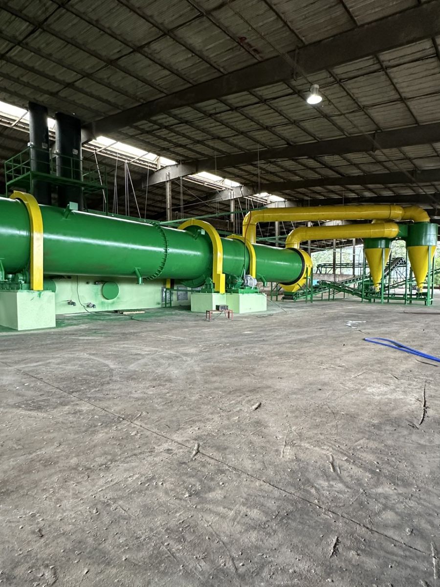 Hệ thống sấy và cyclon xử lý bụi hiện đại, đáp ứng yêu cầu môi trường trong sản xuất phân bón hữu cơ quy mô công nghiệp